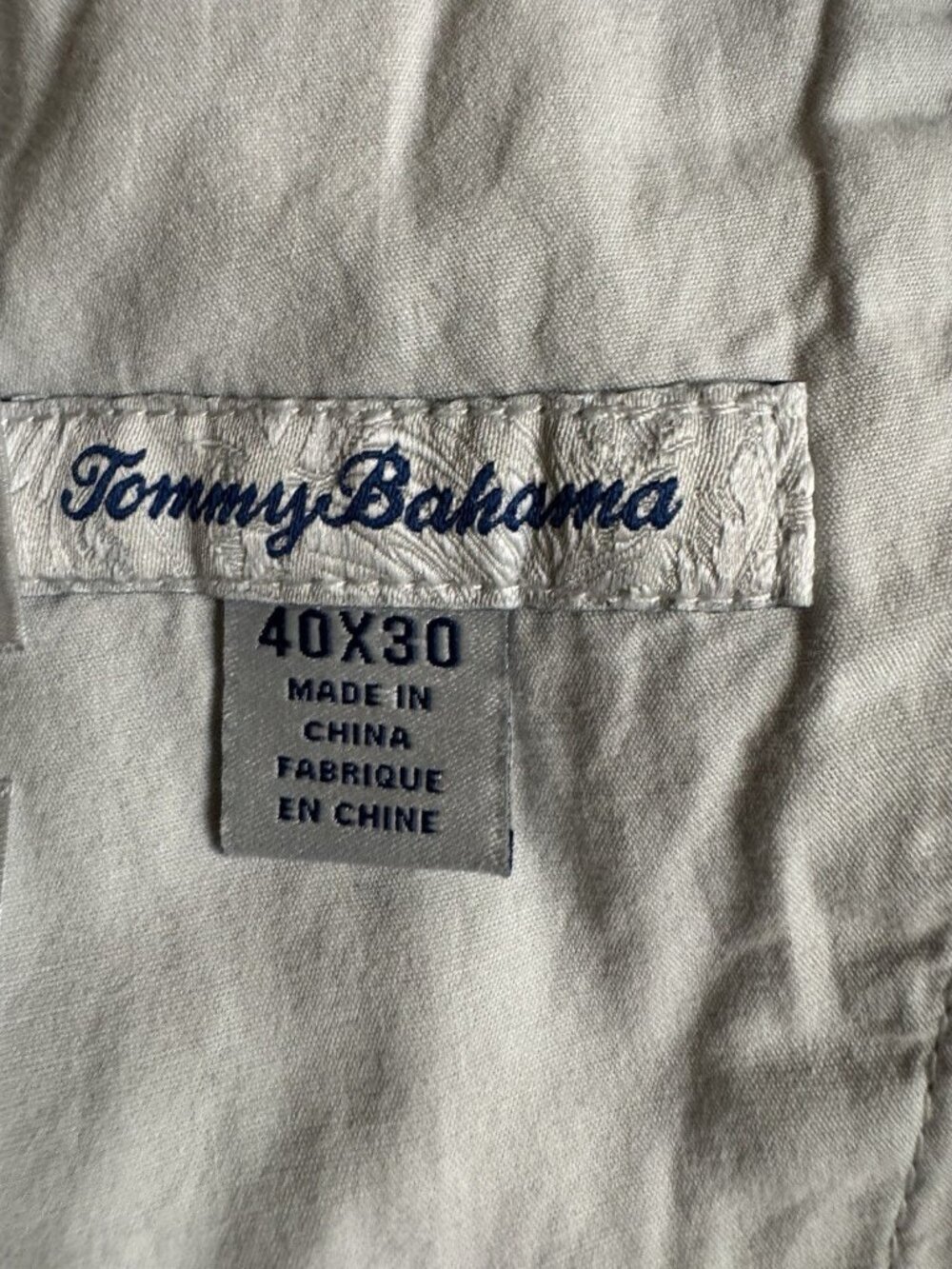 Tommy Bahama Gray Chino Pants 40x30 Tencel Cotton Stretch Casual - Picture 3 of 4